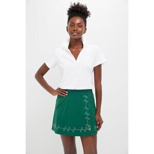 TUCKERNUCK SPORT White Short Sleeve Performance Jersey Caroline Polo Size S NWT